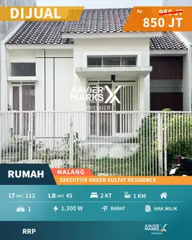 Rumah Murah Turun Harga di Sulfat Blimbing Malang