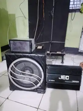 jual dvd tv ,sub woofer,power 4 chanel. di jual satu paket
