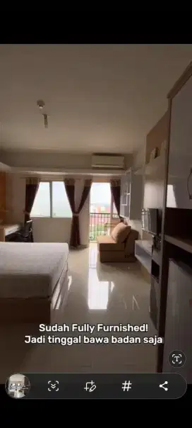 Disewakan Apartemen samping UI connect ke St kereta