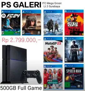 PS4 FAT HAND 500GB FULL GAME PROMO 9-9