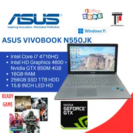 Laptop gaming asus n550jk intel i7 nvidia gtx 850m 4gb