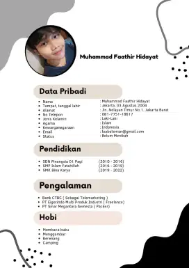 Ingin mencari pekerjaan di area jakarta barat