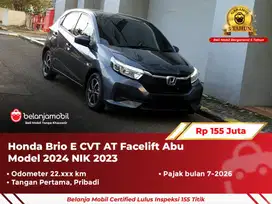 [ GARANSI 5TH ] Honda Brio E CVT AT Facelift Abu 2023/2024