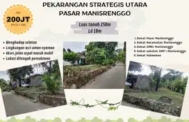 Tanah pekarangan utara Pasar Manisrenggo