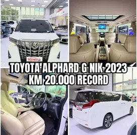 Toyota Alphard G Nik 2023 White on beige Siap pakai