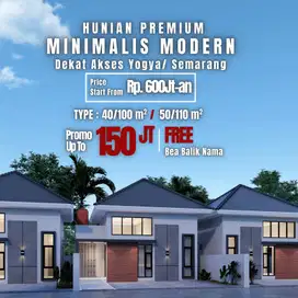 Rumah Modern Minimalis di Solo, 2 menit UIN Surakarta