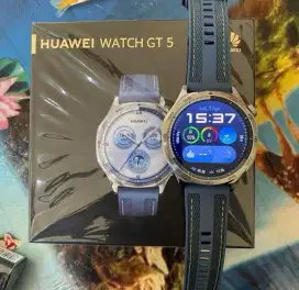 Smartwatch jam tangan Huawei GT5 blue 46 mm