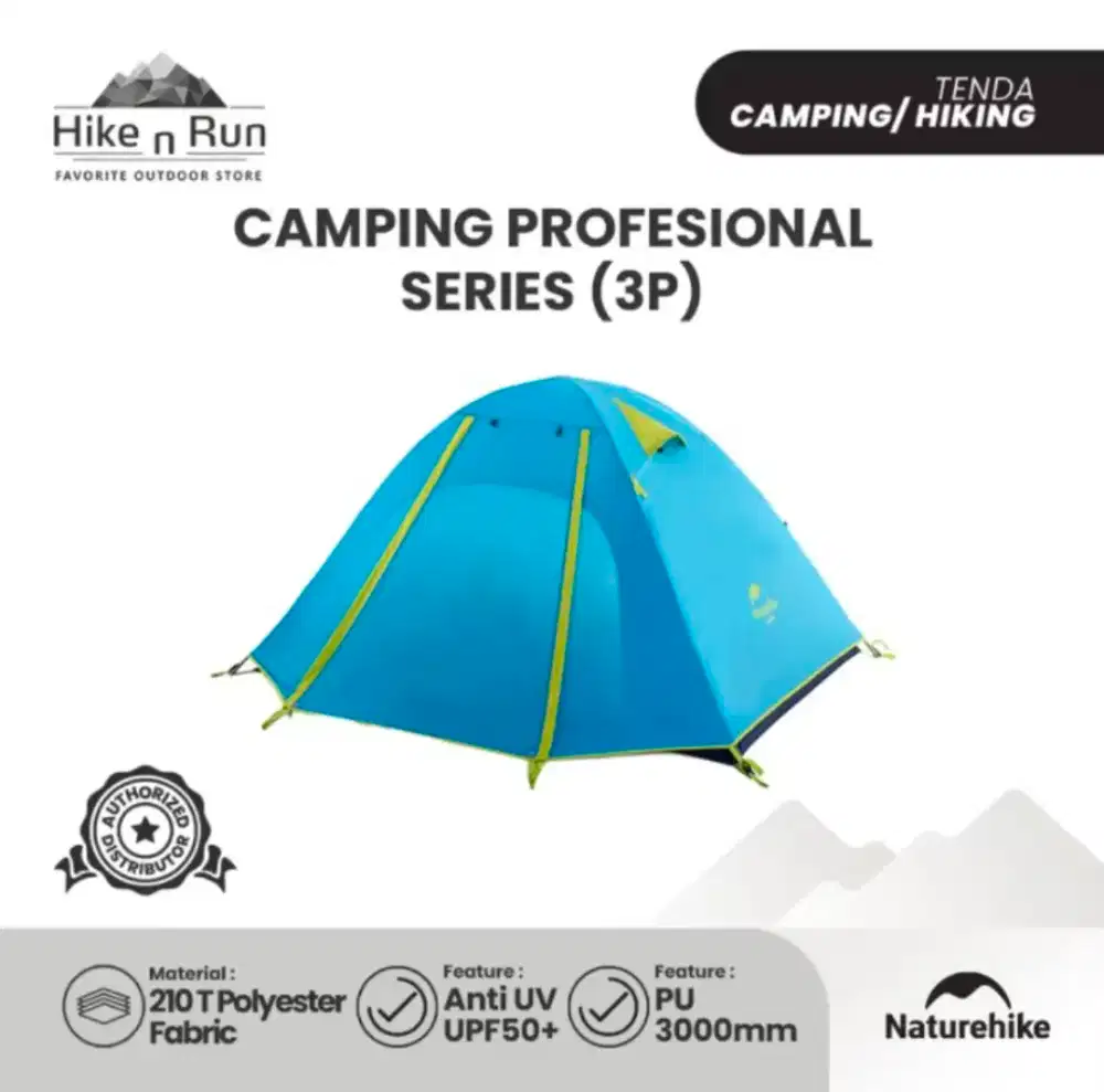 Tenda Camping Naturhike 3 Orang