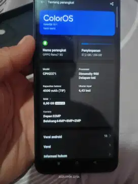 Oppo reno 7 5g 8/256 hp cas ga ory