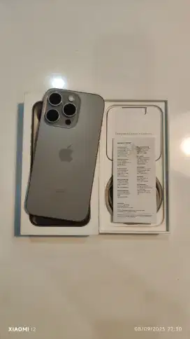 iPhone 15 Pro 256Gb Natural Titanium resmi indonesia second GDN