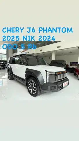 Chery J6 WD Phantom 2025 Nik24 white on combination Siap pakai