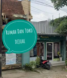 Dijual toko dan rumah