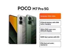 Murah new poco M7 pro 5G 8/256 grs resmi, bs TT