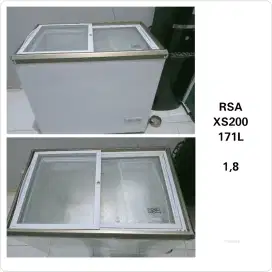 Freezer box kaca rumahan RSA XS200 171L
