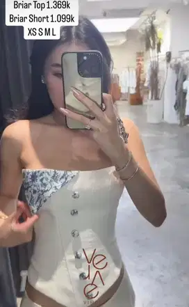 Crop top atasan wanita