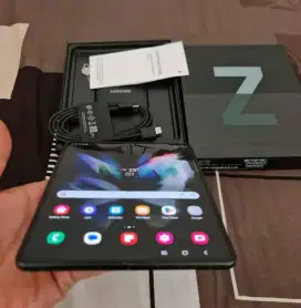 SAMSUNG ZFOLD 3 12/256 RESMI SEIN FULLSET MULUS ( GREEN )