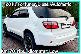 Km70ribu❗️2011 Fortuner diesel At Matic putih toyota G innova automatic