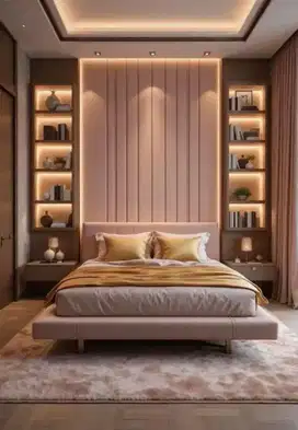 interior desain kitchen set kamar set wardrobe lemari backdrop tv