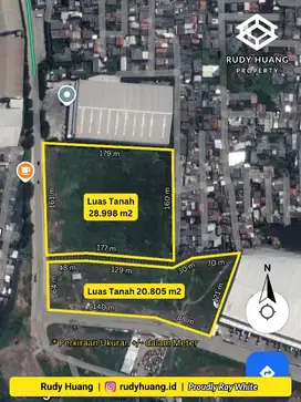 ✅ Disewa 4,9 Ha Kavling Industri & Pergudangan HACACA (Marunda)