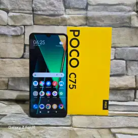Poco C75 4G 6/128 Fullset Segel Normal Mulus 95%,Garansi Resmi