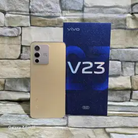 Vivo V23 5G 8/128 Gold Fullset Segel Normal Mulus 98%