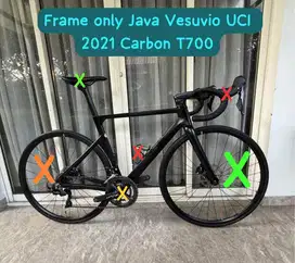 Frame only roadbike java vesuvio carbon t700 size 54