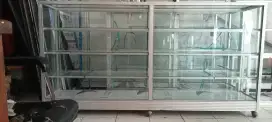 kaca etalase second