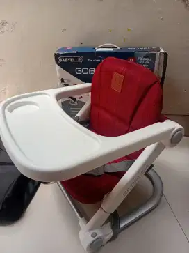 Kursi makan bayi merek babyelle gobbler masih bagus like new baru