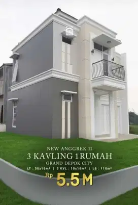 Kavling Strategis Bonus Rumah Modern Minimalis di Grand Depok City