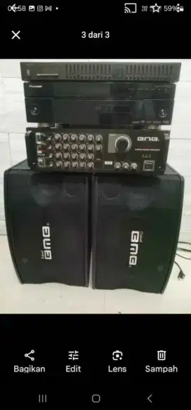 Di Jual Speaker BMB 10,Amply BMB D2000+Blootot,DVD Pioneer,Equalizer