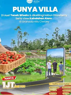 Kavling Villa dan Kebun Strawberry di Ciwidey