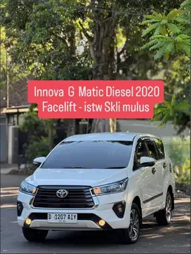 innova G luxury Matic Diesel Solar 2020 pk an 2021 bandung murah