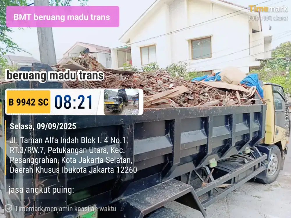 Jasa buang puing dan buang sampah