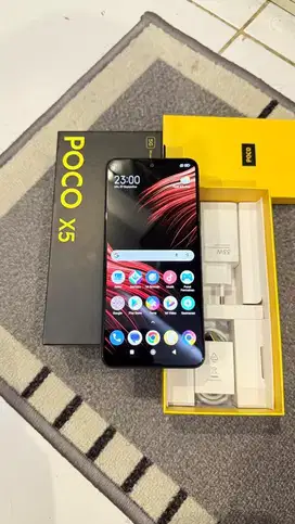Dijual Poco X5 Black 5G 6/128GB Resmi Lengkap