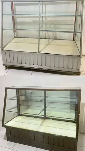 Etalase 2 unit buat jualan
