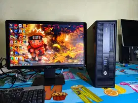 PC HP Elitdesk AMD PRO ddr4 SSD 256gb vga R7 fisik mulus game redy