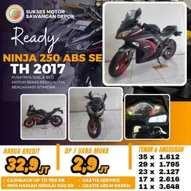BERGARANSI KAWASAKI NINJA 250 FI ABS TH 2017 MULUS BISA CASH KREDIT