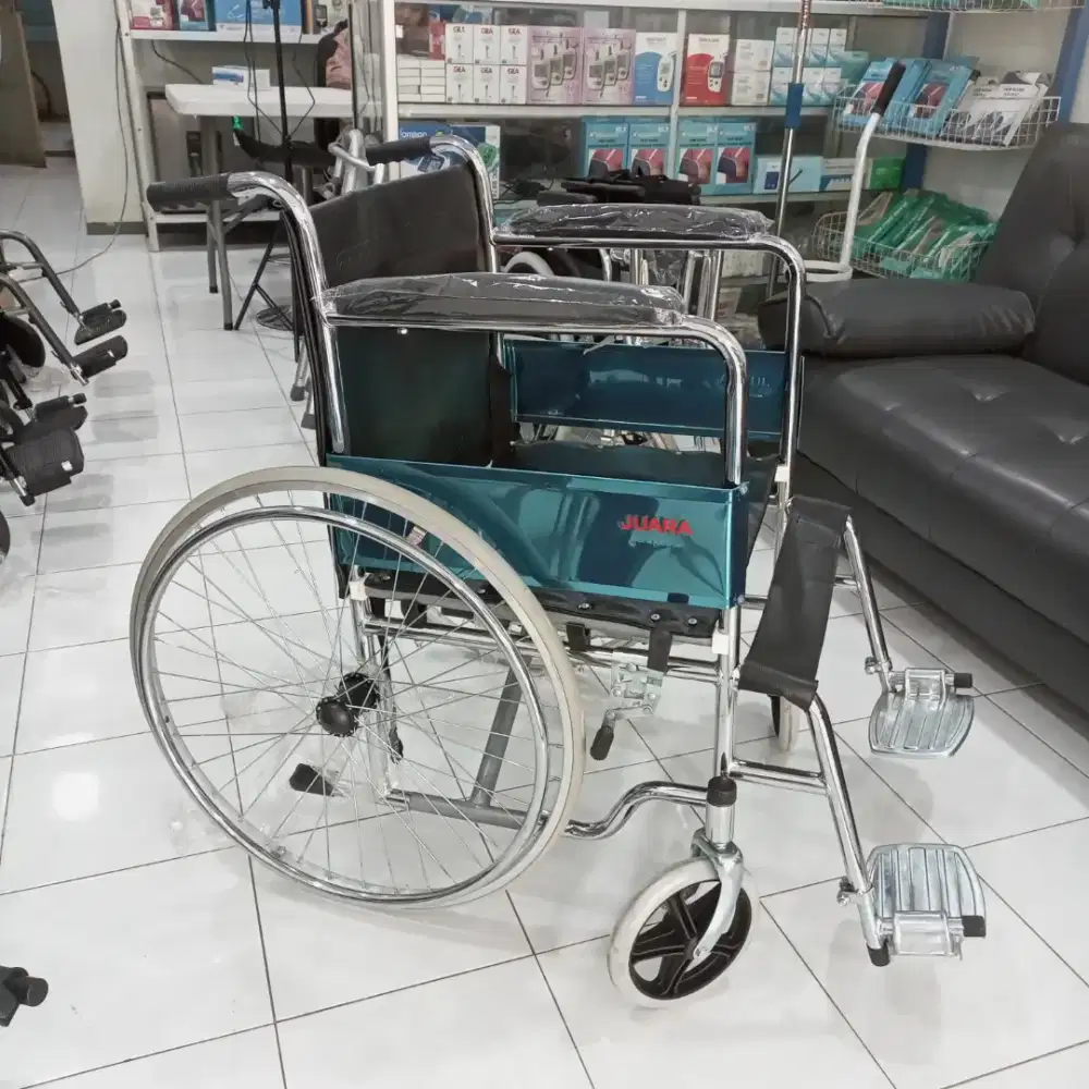 Kursi Roda Merk JUARA / Kursi Roda Standar Rumah Sakit Yang Kokoh