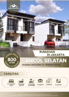 Di Jual Rumah 2Lt Ancol Selatan Dekat RS Sulianti Saroso Jakarta Utara