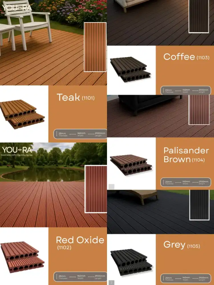 Lantai Wpc Decking Youra for outdoor & indoor