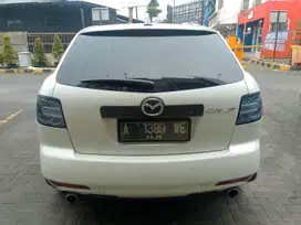 mazda cx7 thn 2010 wputih low km trwt siap pakai antik tgn1 nopol A