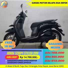 HONDA SCOOPY STYLISH 2019 CASH/KREDIT DP MURAH SYARAT KTP/KK