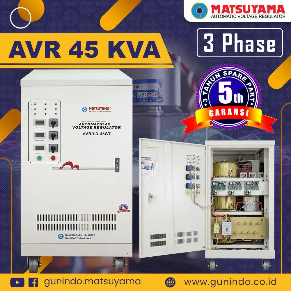 AVR MATSUYAMA 45 KVA GT 3 PHASE TYPE LD