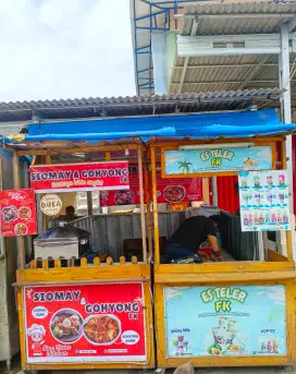 Jual gerobak booth + atap