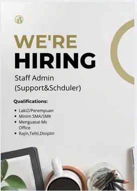 Dibutuhkan staff admin