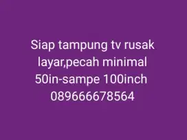 Di cari tv led rusak pecah mati