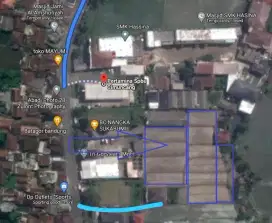 Tanah sawah luas 4000 Meter Pemilik Langsung