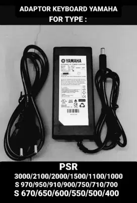 Adaptor Yamaha PSR 1000 Sampai 3000/S970/950/910/900/770/750/710/700