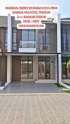 DISEWAKAN DISKON 10 JUTA! RUMAH KUNINGAN VILLAGE PIK2 TERMURAH, READY
