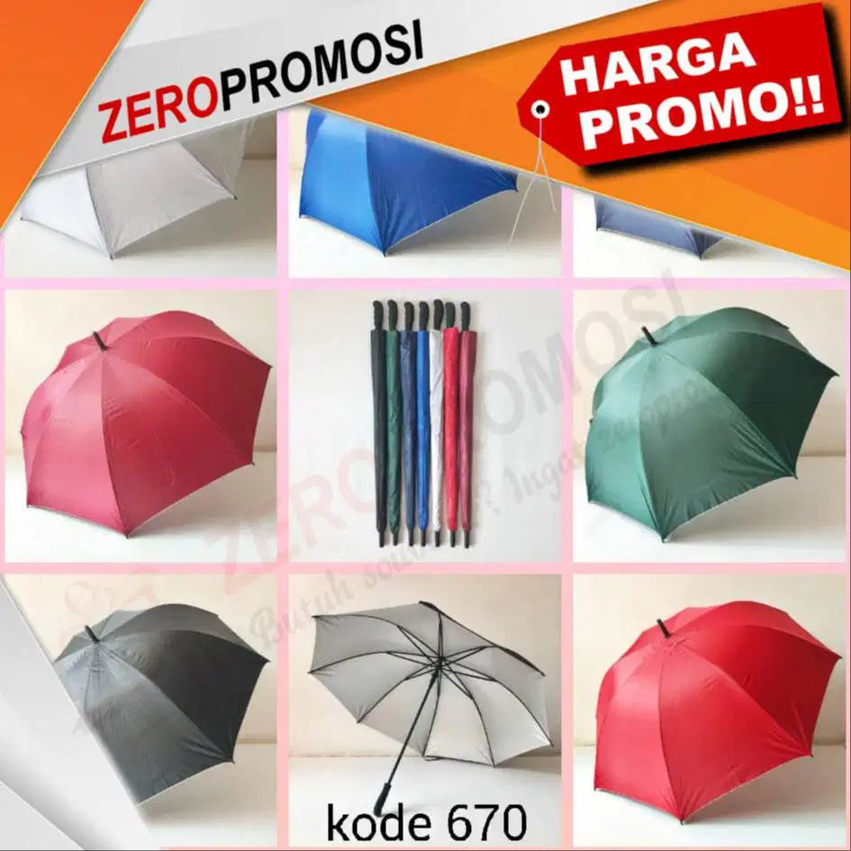 Payung Golf Otomatis Custom Logo Eksklusif – Cocok untuk CSR, Event
